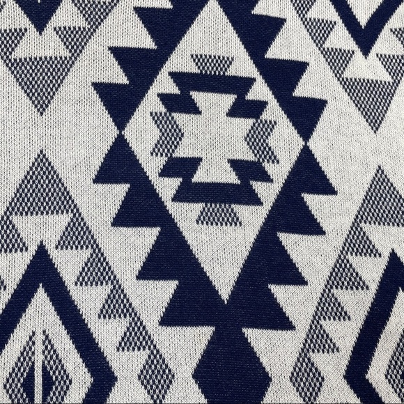 Tobi‎ Emmy Aztec Oversized Sweater S/M Blue Dolman - Picture 4 of 7